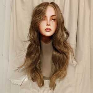Amber curly synthetic wig